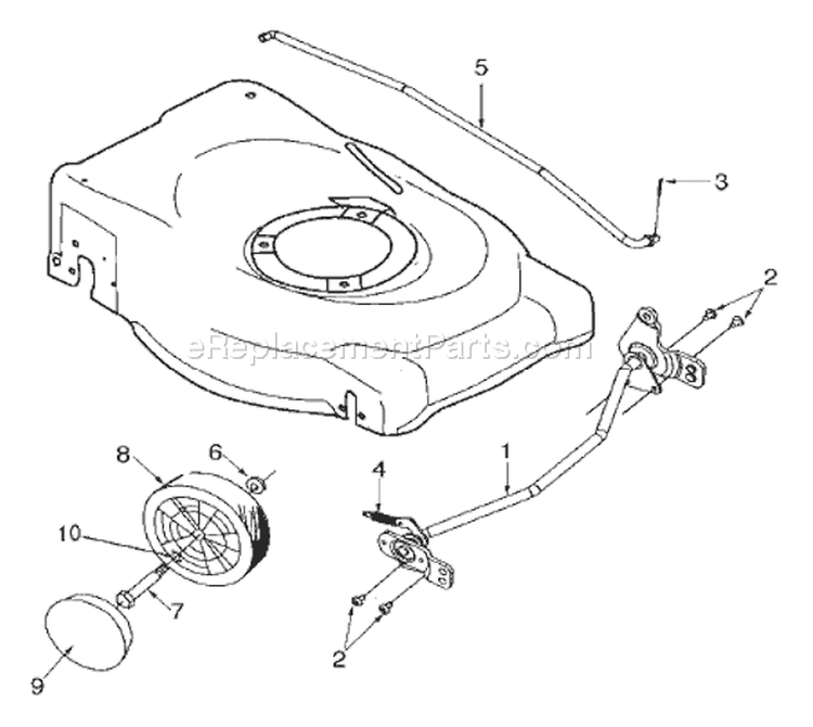 Page B Diagram and Parts List for 12A-388Q701 2004 Yard Man Lawn Mower